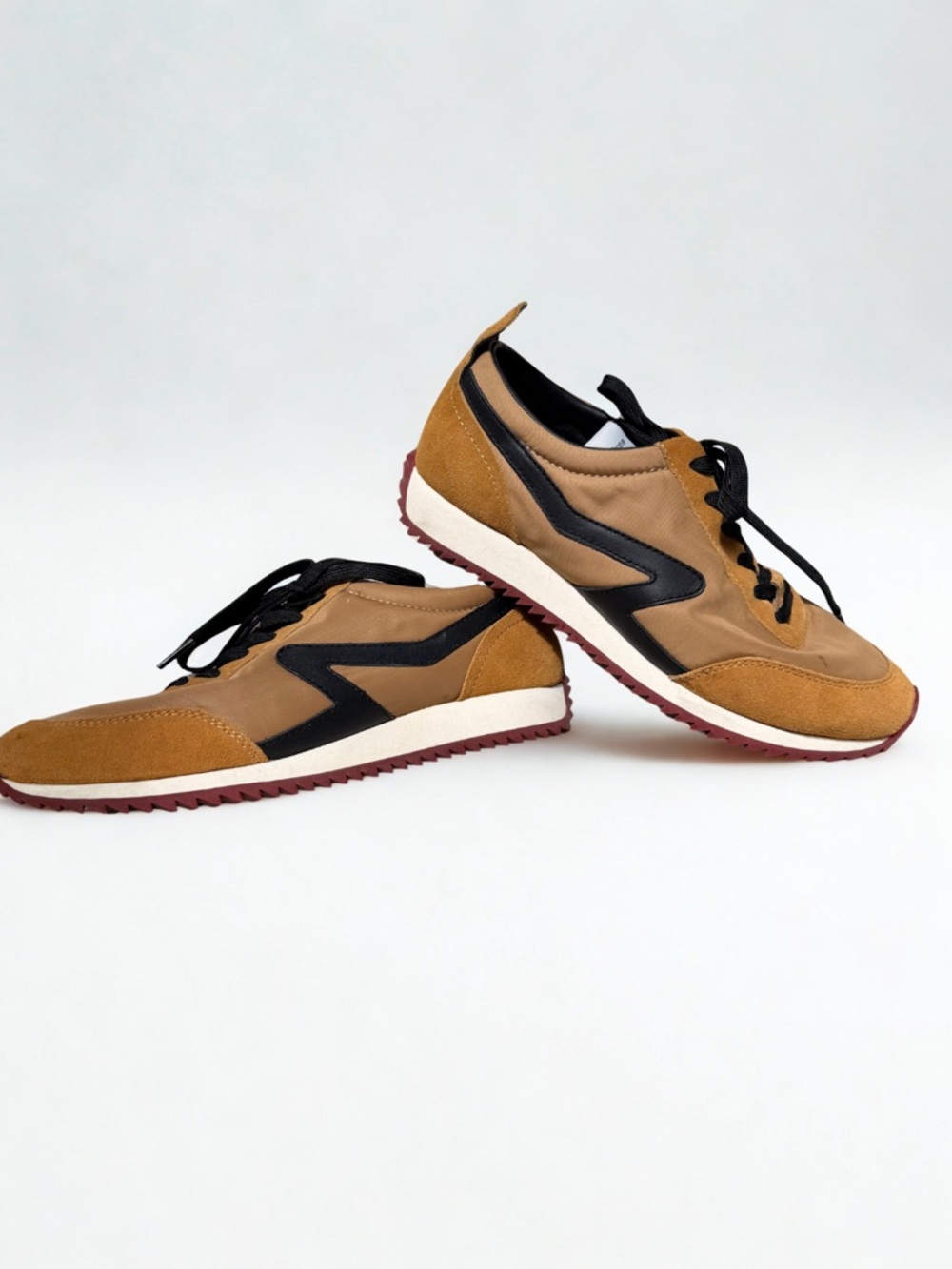 rag & bone Tan and Black Retro Runner Women's Sneakers
